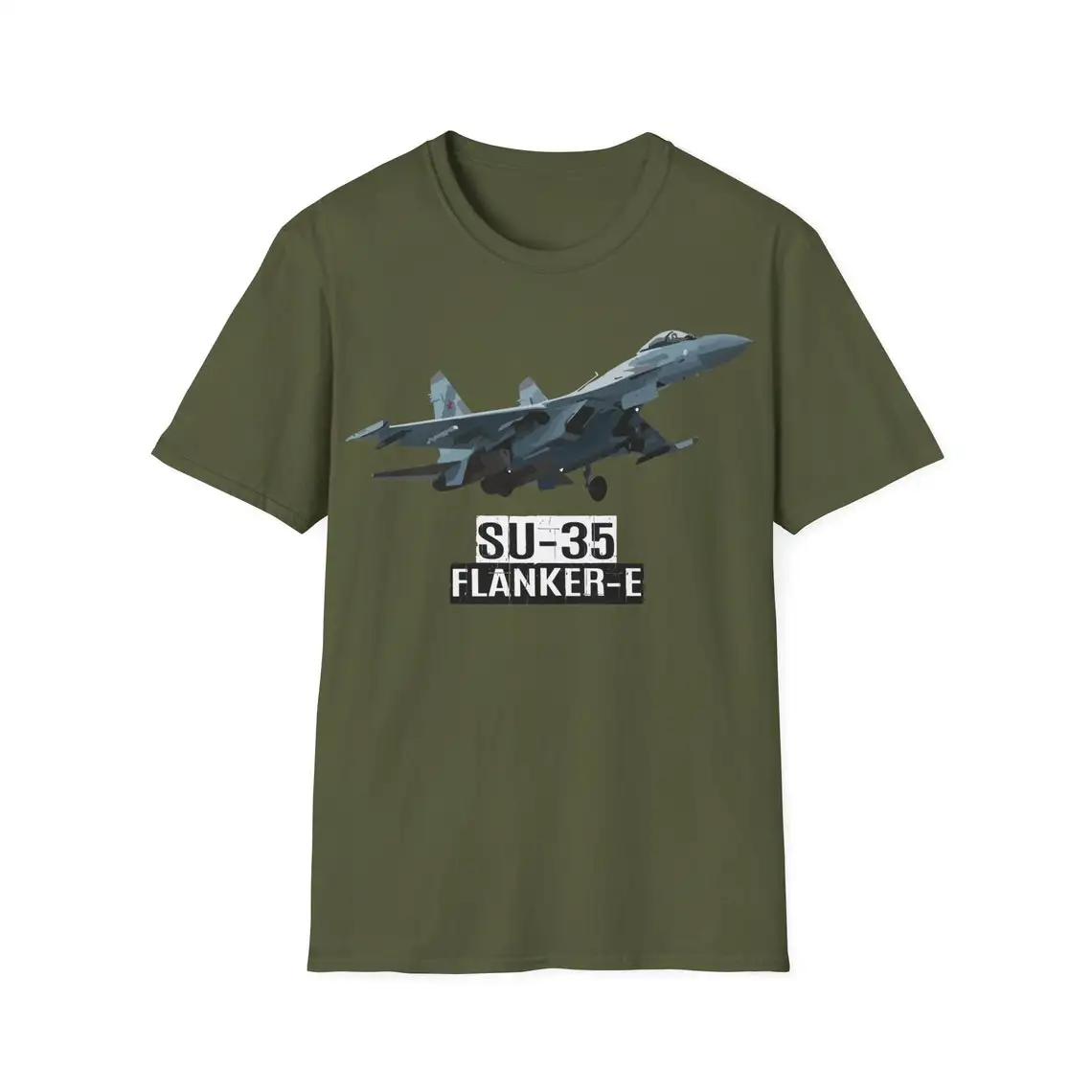 Russian Su-35 Flanker-E Fighter Aircraft T-Shirt 100% Cotton O-Neck Summer Short Sleeve Casual Mens T-shirt Size S-3XL