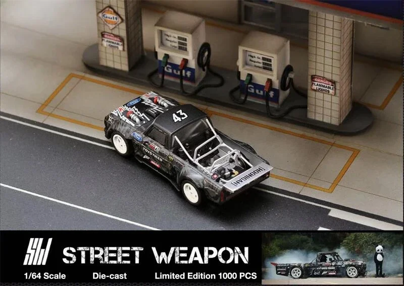 

SW 1:64 Hooni truck Ken block TIANMEN MOUNTAIN 1977 F-150 Model Car