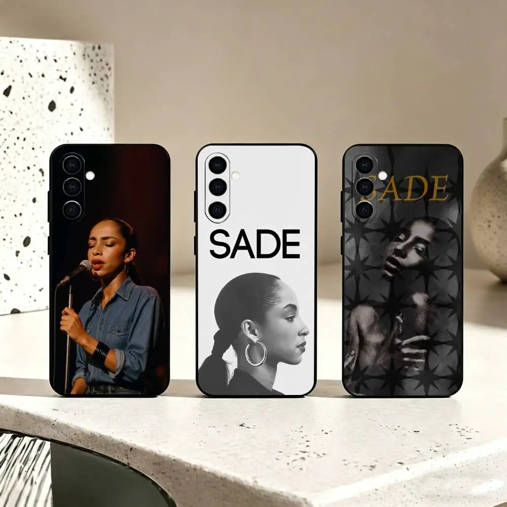 Sade Adu Love D-Deluxe gift Phone Case Black Silicone Soft For Samsung Galaxy A73,A72,A71,A70,A53,A52,A51