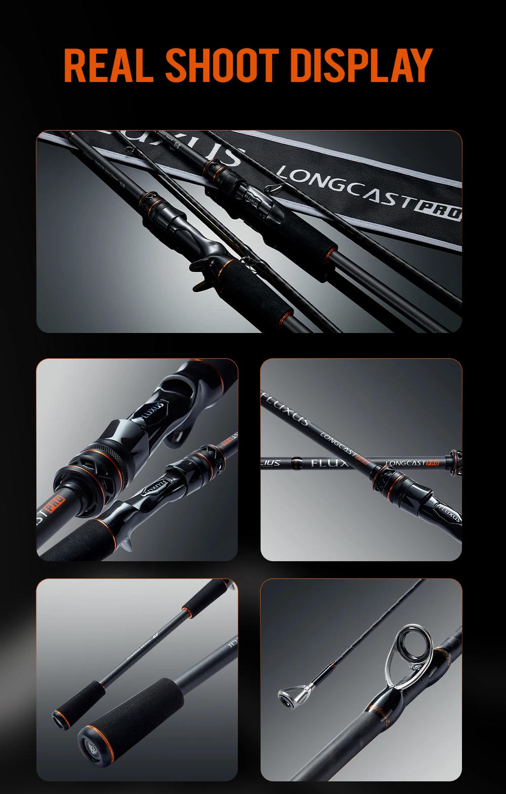 Soloking Fluxus Ultralight Long Casting Spinning Baitcasting Angelrute Fuji Guide 40T Carbon Allzweck-Bass- und Hechtangelrute – Detail 14