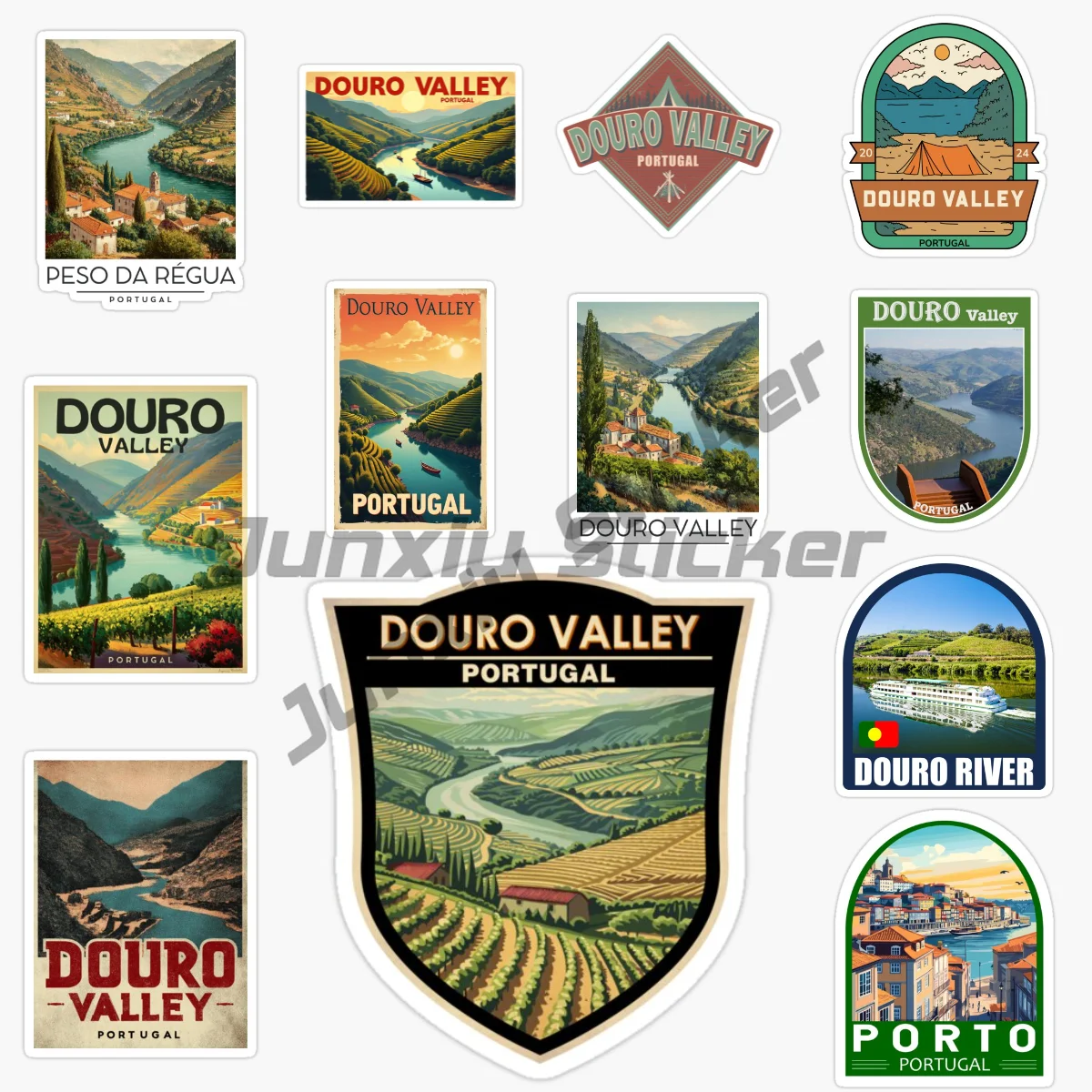 

DOURO VALLEY Portugal Scenery Vinyl Self-adhesive Decorative Decals Accessorie