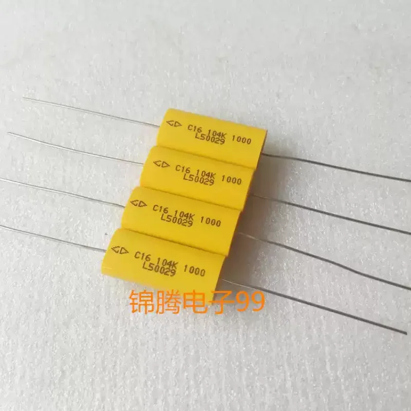 10-100pcs Farad GD C16 0.1UF 1000V 100nf 104k non-polar axial thin film capacitor
