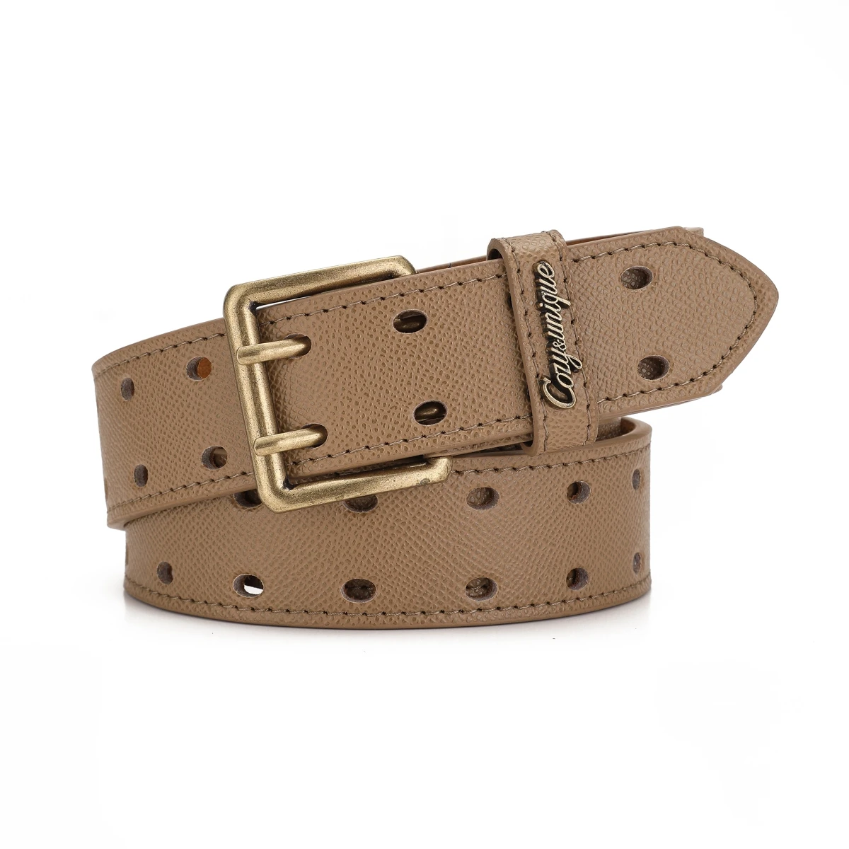A PU Belt Suitable for Both Men and Women, Combining the Style of Western Denim and Retro, Is Perfect for Daily Casual Outings