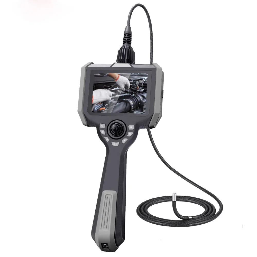VSNDT 360°steering Articulating Borescope Camera,5'' 32GB IP67 Waterproof 4 Way Endoscopic Camera, Analog Camera For Outdoor