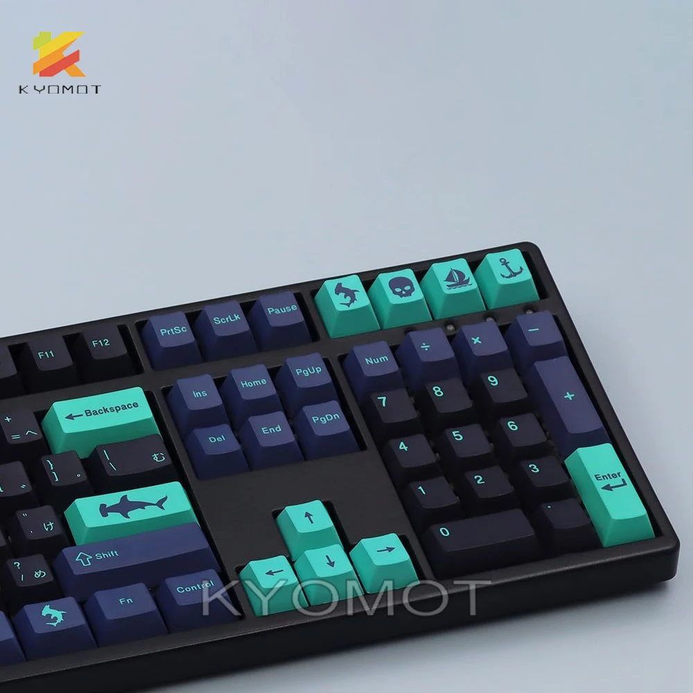 Teclado mecánico KYOMOT GMK Hammerhead, teclas PBT Dye Sub de 148 teclas, perfil de cereza para interruptor MX, diseño DIY, IKBC Filco