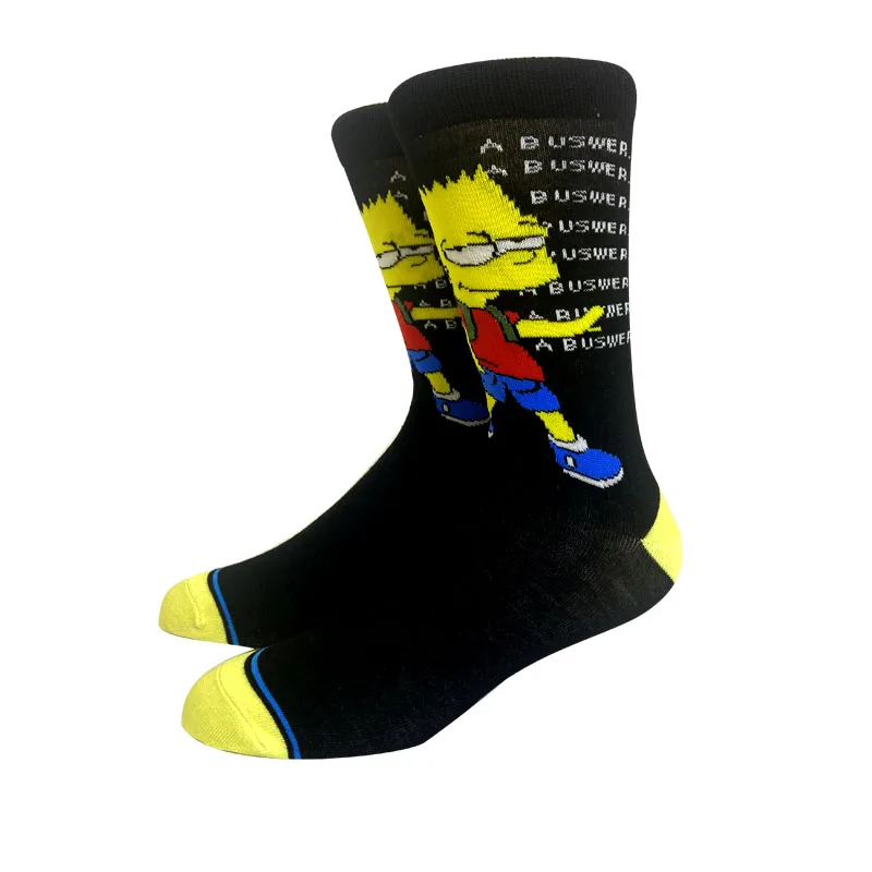 2023 New Anime Women Men Socks Long Socks Men‘s Knee-High Cosplay Sock Adult Personality Hip Hop Harajuku Long Funny Socks 36-45