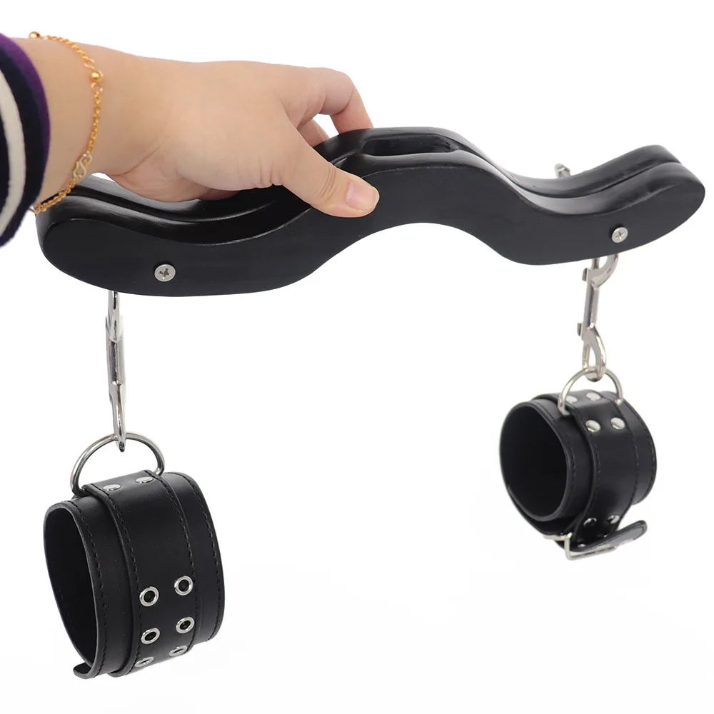 Male Penis Ring BDSM Bondage Gear Ball Scrotum Stretcher Ankle Cuffs Lock Slave Training Sex Toys for Men Humbler CBT Cockring