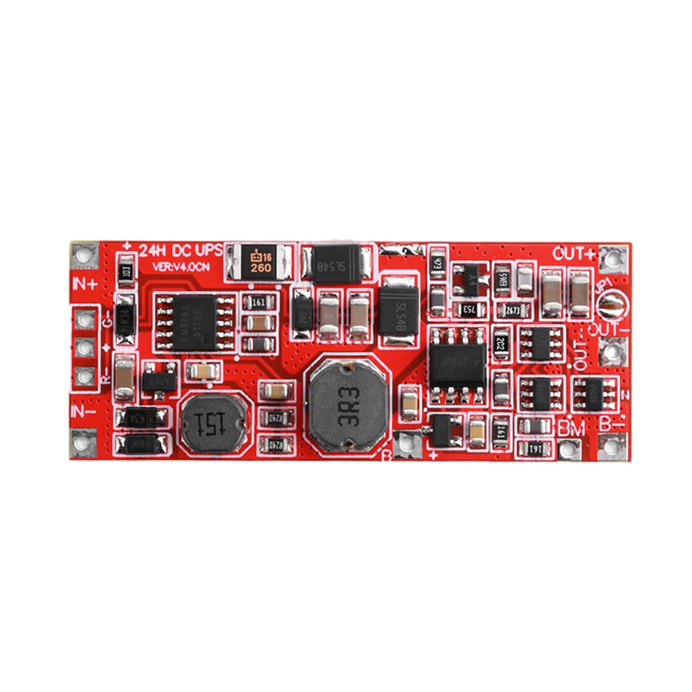 DC 24W 12V 15V 1A UPS Power Supply Module Uninterruptible Power Control Motherboard Supports Device Network Red Board