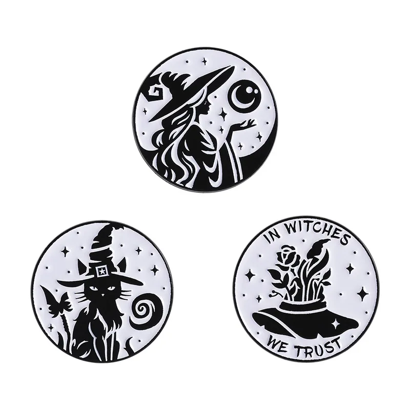 Magical girl and cat-shaped badges Anime character series alloy pins, clothing and bag accessories, gifts for friends