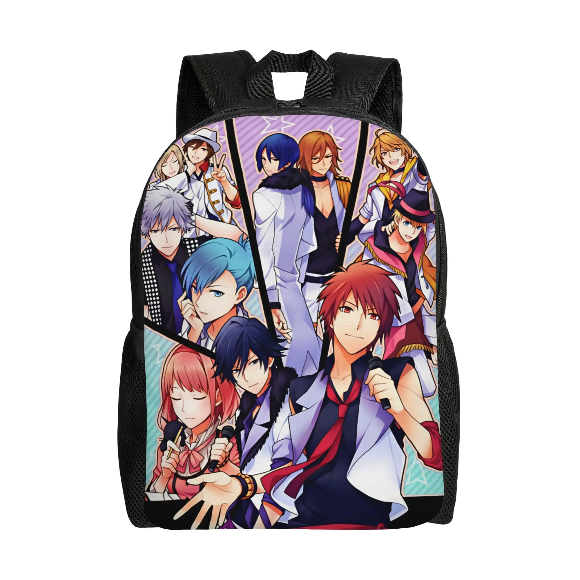 U-Uta no Prince-sama Hijirikawa Masato   Backpack  Workout Backpacks Unisex Colorful Large High School Bags Modern Rucksack