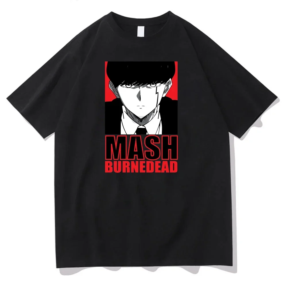 Anime Mashle: Magic and Muscles T-shirts For Men Women MASH BURNEDEAD Manga T Shirts 100% Cotton Breathable Summer Tees Clothes