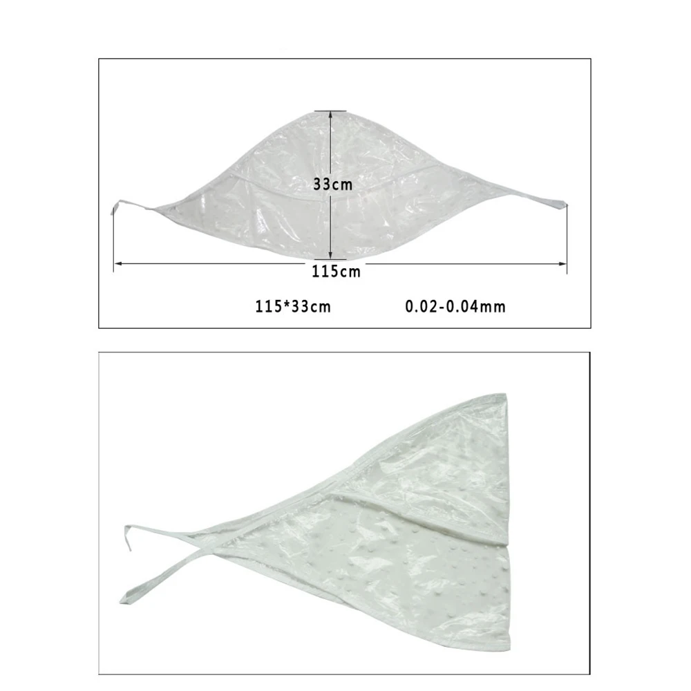 Topi Hujan Plastik Topi Transparan Bonnet Hood Rambut