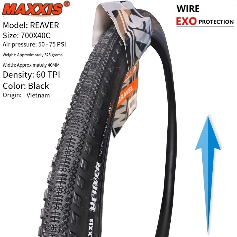 Maxxis Reaver Road Vacuum Tire 700X40C/45C Off-Road Gravel Bicycle Tires Maxxis Reaver 700c Road Tire