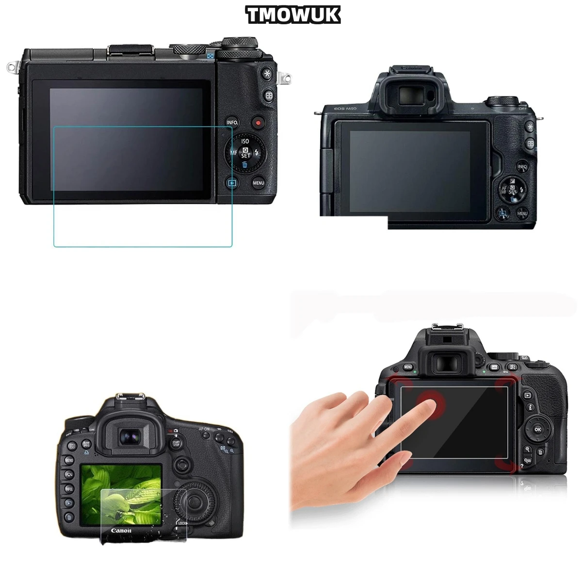 

For Canon EOSR M5 M3 M10 100D KISS X7, Transparent Protection, Reliable Dust Block.