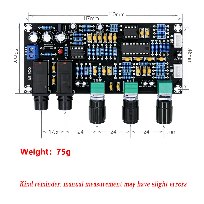 1/3/5PCS XH-M273 Microphone Amplifier Board Karaoke Reverberation DC 12-24V Digital Preamplifier Board Microphone Contr view 2