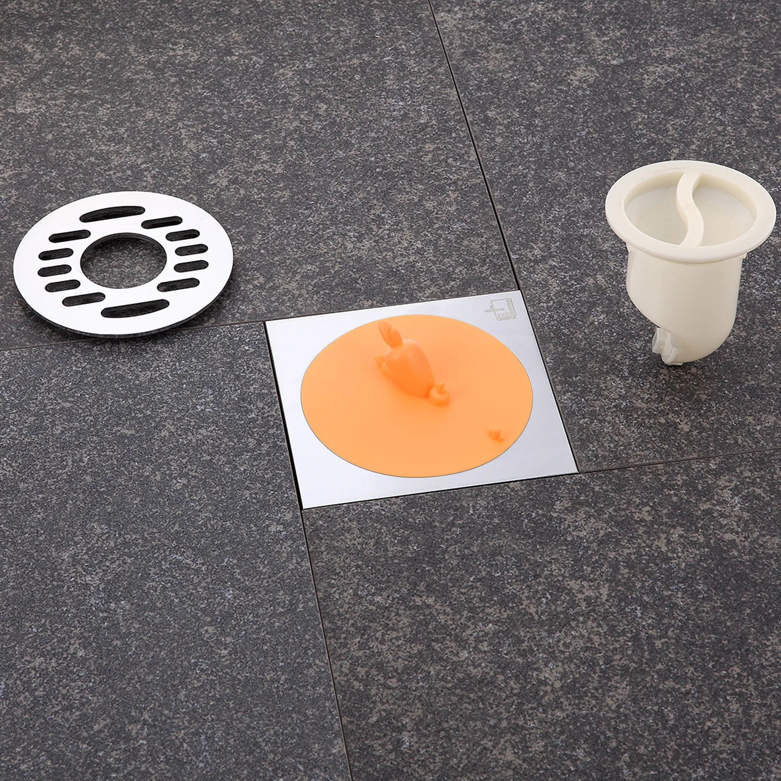 

2Pcs Odor-Resistant Floor Drain Covers Premium Tpr Material Easy Install Large Bathroom Toilet Sewer Sealing Cover Accessories