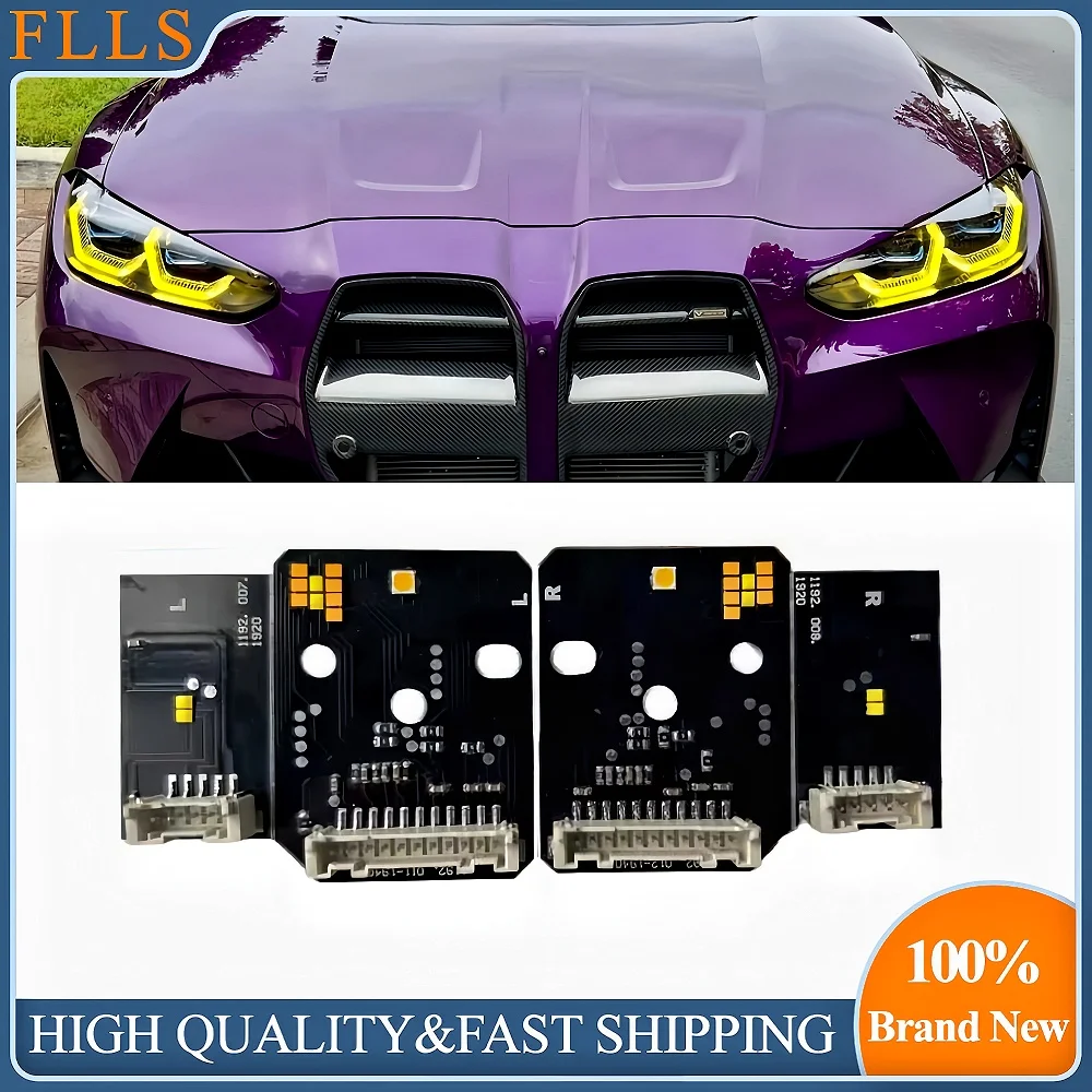 

Дневные ходовые огни Светодиодная плата Желтый Красный Синий Для BMW M3 M4 G80 G82 G83 G22 G23 G26 Лазерная фара DRL Светодиодные чипы 63119851048