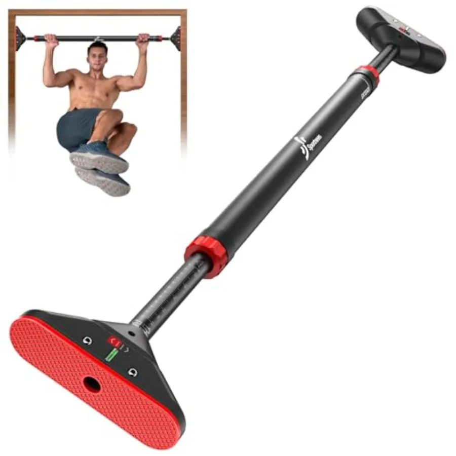 Pull Up Bar for Doorway Strength Training Resistance Band Exercise Bar with Detachable Handles for All Resistance Bands No Scre view 2