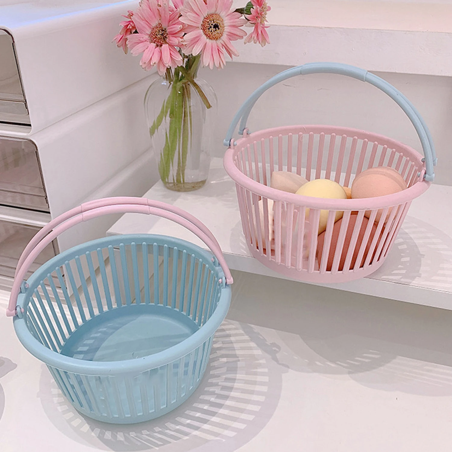 Shopping Basket Kids Grocery Basket with Handles Small Retail Shopping Baskets for Party Favors Kitchen Organizer Laundry Basket