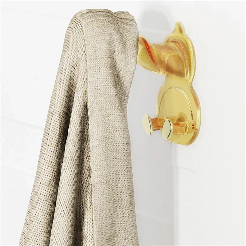 

Hook Clothes And Miscellaneous Items Multifunctional No Trace Small Duck Adhesive Hook Cartoon Creative Door Storage Hook