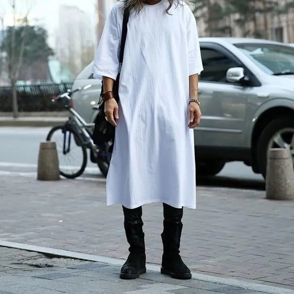 

2025 Summer New Men's Long-Sleeve T-Shirt American Retro Fashion Trendy High Street Loose Casual Breathable Niche Men's Top