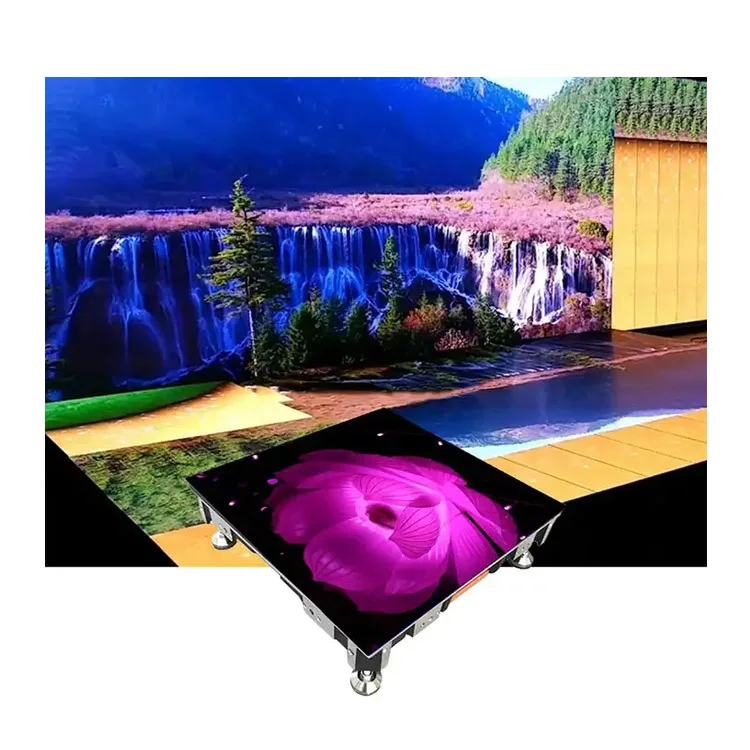 P2.6 P3.9 Interactive LED Dance Floor 3D Musical Dancing Floor Screen for Wedding Party Stage