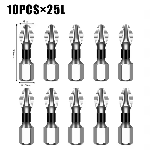 K5 Non-slip High Hardness Bit S2 Strong Magnetic 5A Black Non-slip Cross Head Electric Drill Electric Screwdriver Bit - Image 46
