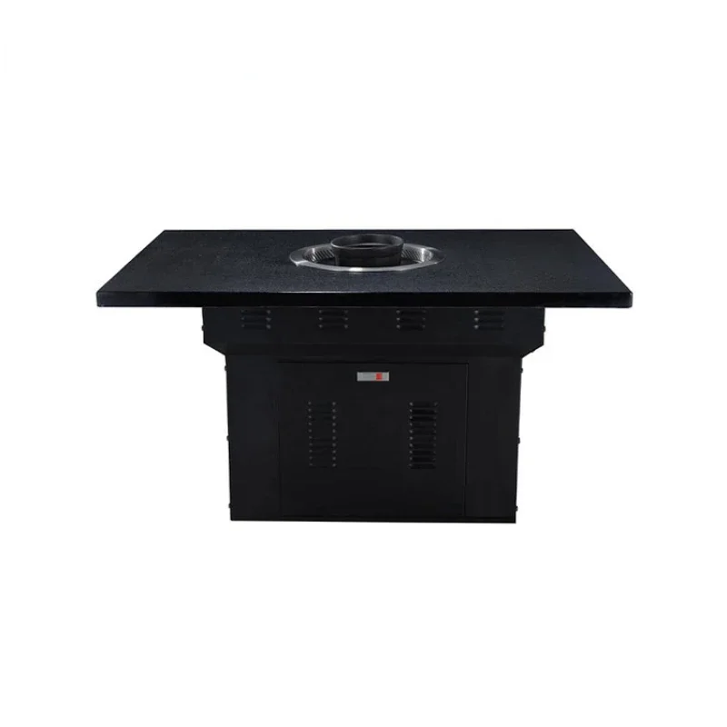 Restaurant Black Bbq Grill Table Electric Non Smoke Bbq Grill Table