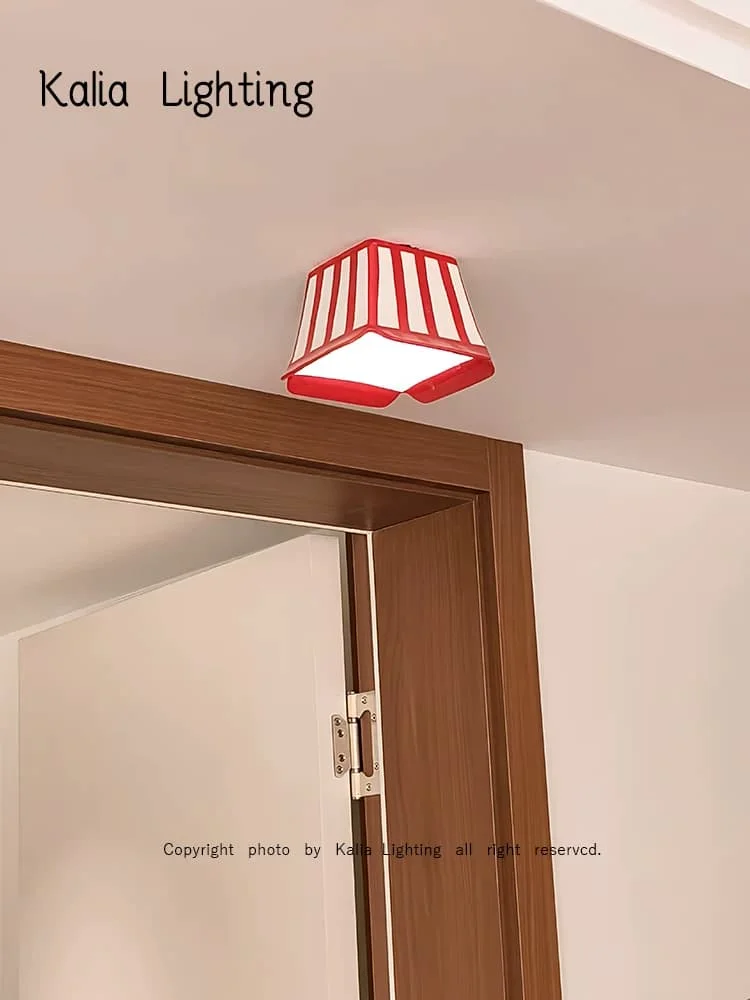 Popcorn hallway light Memphis foyer light creative hallway entrance balcony ceiling light decorative tube light