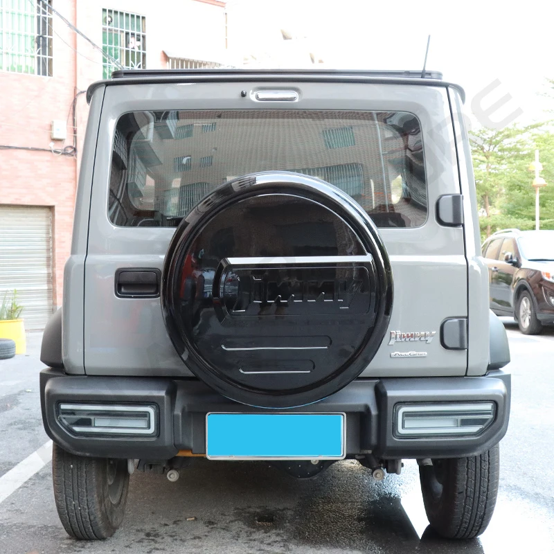 Car Spare Tire Trim Cover ABS Car Exterior Trim Accessories For Suzuki Jimny Gen 4 JB64 JB74 2019-2023 Auto Spare Wheel Cover