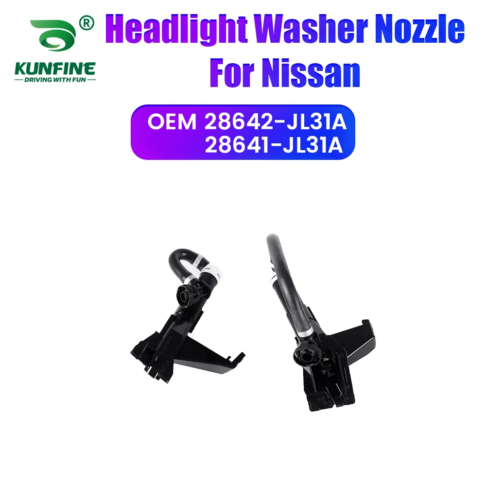 

Car Headlight Front Bumper Washer Spray Nozzle Jet Headlamp Pump Cover For Nissan 28642-JL31A 28641-JL31A