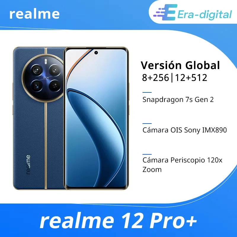 Global Version realme 12 Pro Plus 5G Smartphone 64MP Periscope Portrait Camera Snapdragon 7s Gen 2 120Hz Display 67W SUPERVOOC