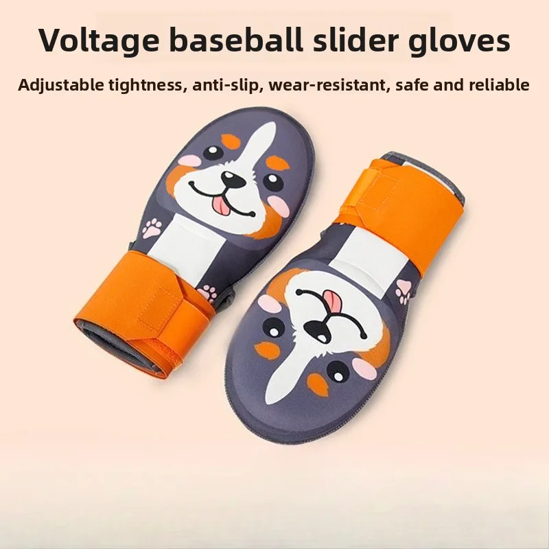 

New Baseball Sliding Left and Right Gloves Cartoon Aluminum Bars Support Adult Softball Training
