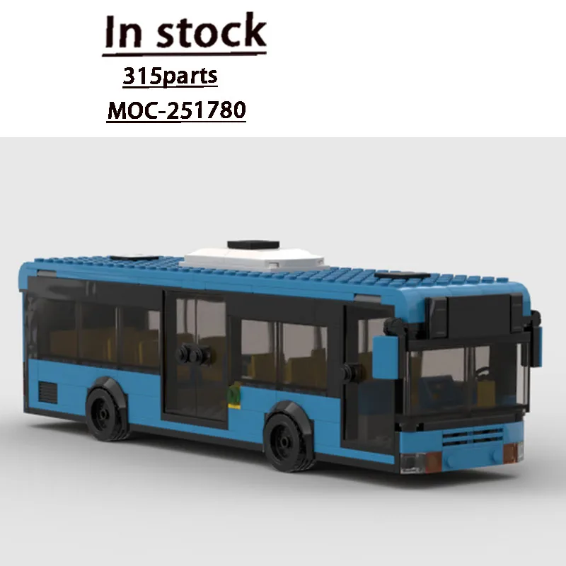 

MOC-251780 New City Traffic Bus Building Block Model 315 Parts Creative Kids' Birthday, Christmas, and New Year Toy Gift