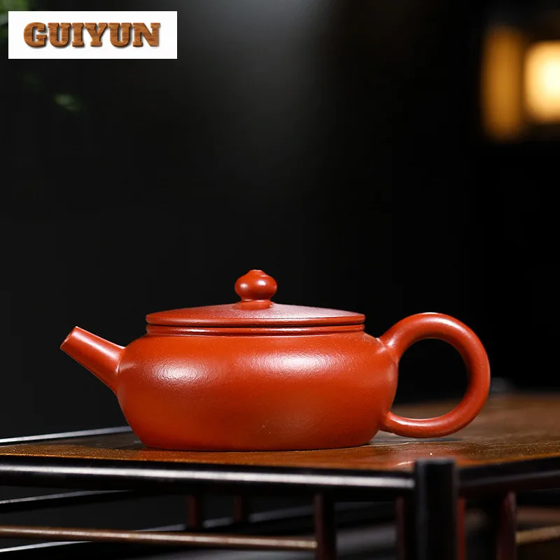 

90ml Classic Yixing Purple Clay Teapots Handmade Beauty Pot Raw Ore Dahongpao Mud Kettle With Strainer Zisha Tea Set Gift Craft