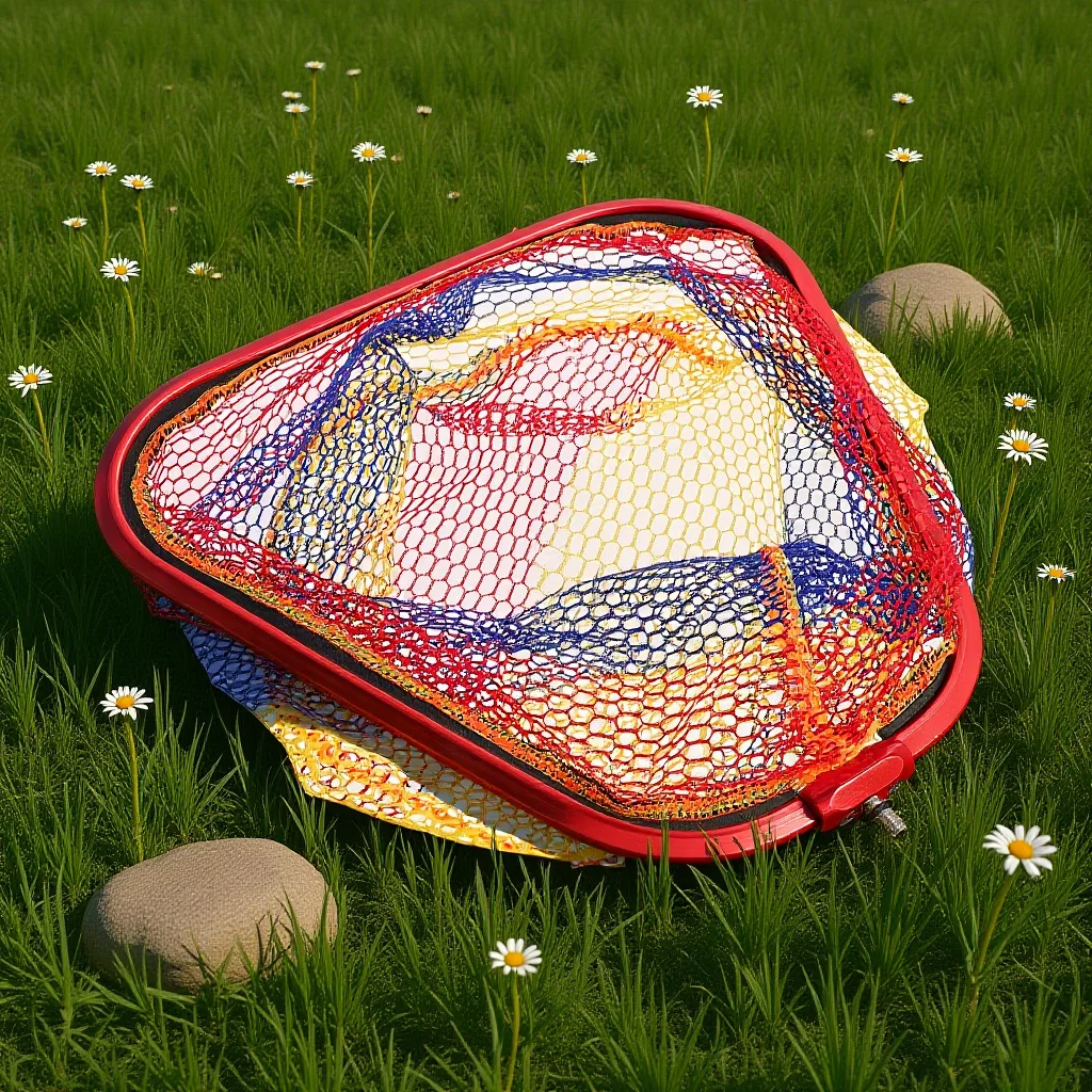 

Aluminum Alloy Round Thick Fishing Landing Net Large Wide Opening Anti Hook Design for Kayak Fishpond Beach Use