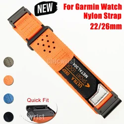 22mm 26mm For Garmin Watch Fenix 7 7X Pro 6 6X 5 5X Plu 3 3HR/Epix Pro Gen 2 51mm 47mm Quick Fit Loop strap replacement bracelet