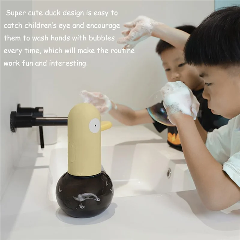 TKOH-Automatic Induction Foam Soap Dispenser Contactless Duck Shape Soap Dispenser 400Ml,High-Precision Sensor Soap Dispenser