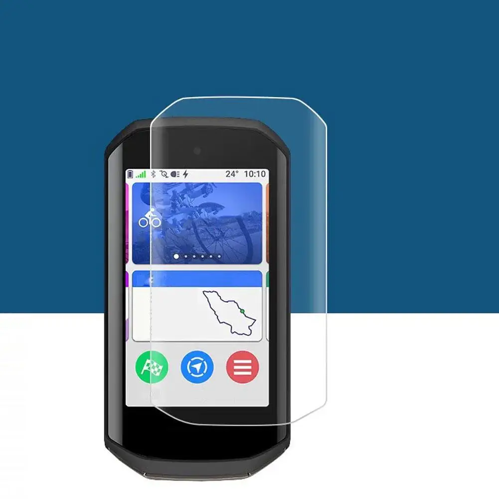 For Garmin Edge 1050 HD Transparent Cycling Computer Protector Screen Film Anti-Fingerprints Touch Sensitive EPU Anti-scrat V4N6