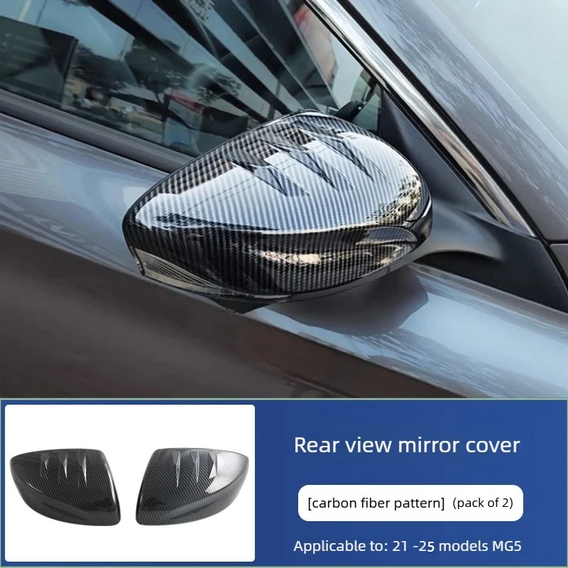 

For MG MG5 2021 2022 2023 2024 2025 ABS Carbon Fiber Exterior Mirror Cover Door Side Rear View Mirror Covers Trim accessories