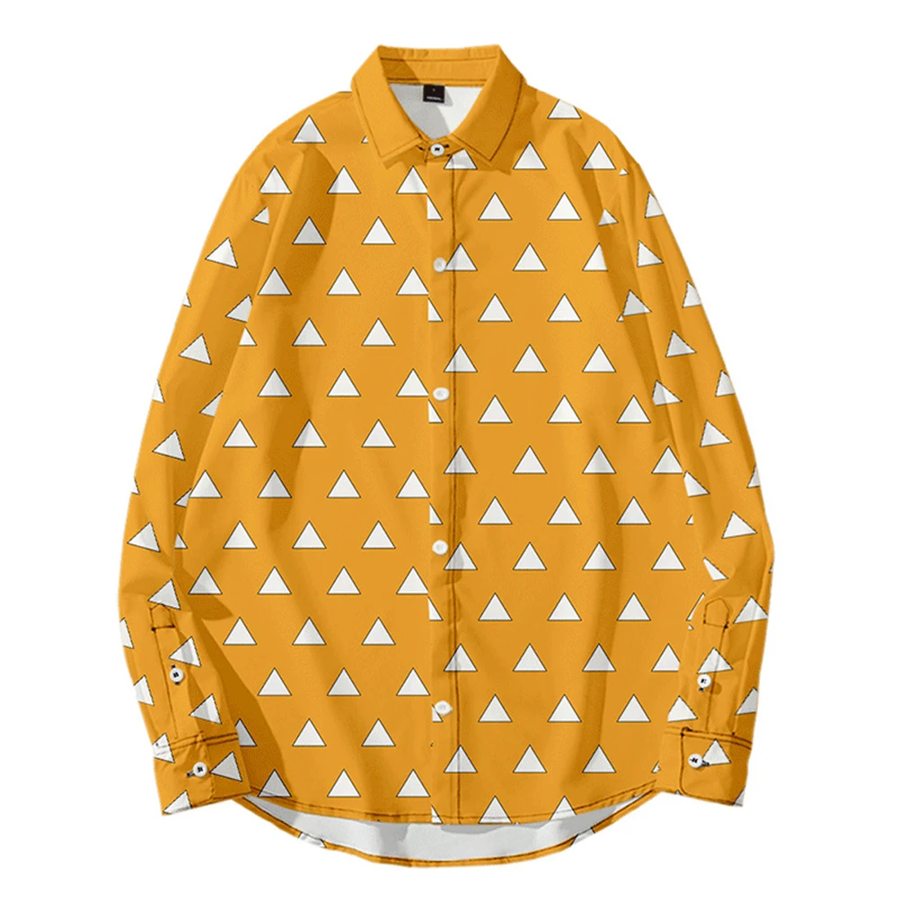 

3D Printed Amime Shirt For Men Women Unisex Long Sleeve Spring Autumn Casual Cardigan collar checkered pattern TShirt