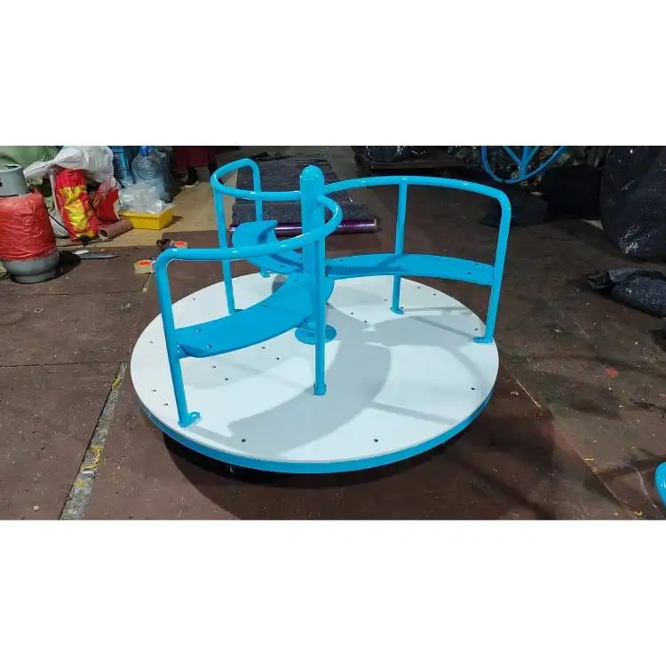 Outdoor playground equipment carousel