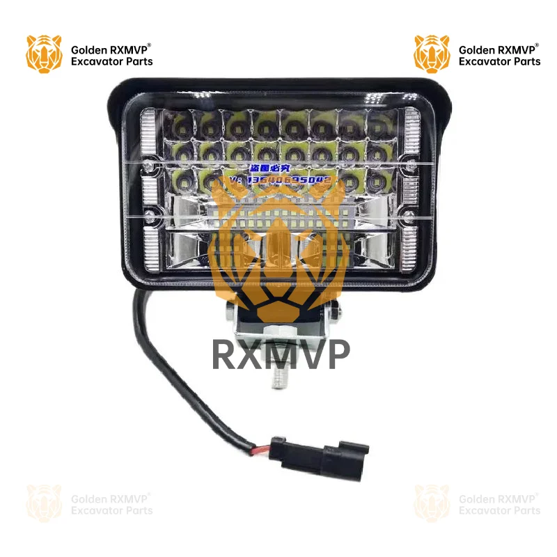 For Komatsu Pc Excavator Led Headlights 60-8/120/200/210/220/240/360-8m White Light Toolbox Light Excavator Accessories