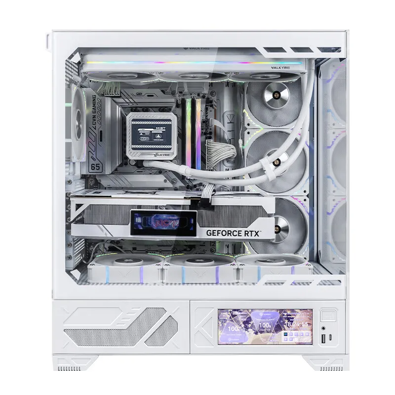 Imagem -02 - Valkyrie Vk03 Atx Gaming pc Case Desktop Suporta 360 Refrigerado a Água 62 Pol. Tela Sensível ao Toque Removível 270 ° Caixa de Computador para Sala de Vista Marítima