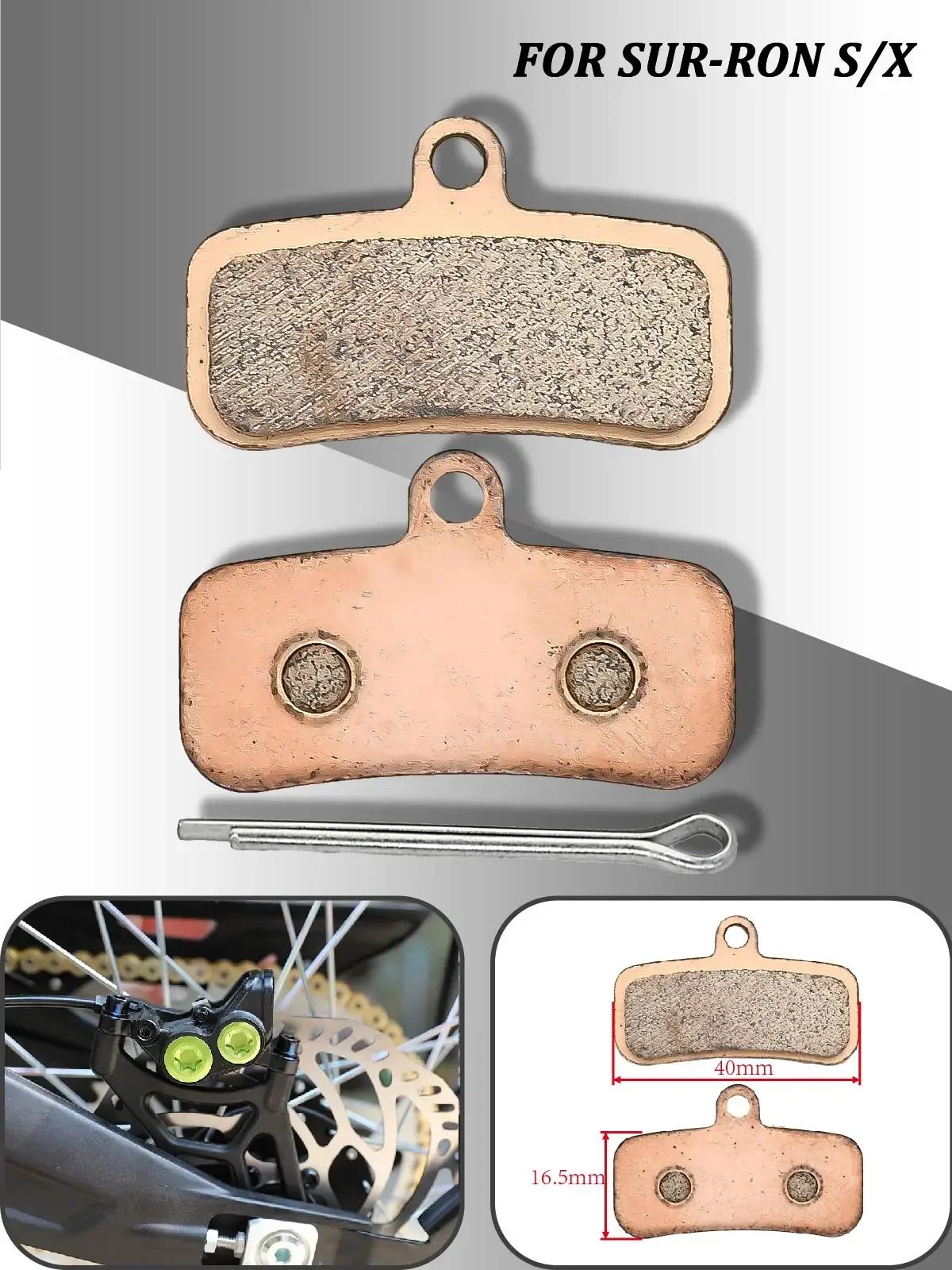 AliExpress XCMT Electric Motocross Front and Rear Silent Brake Pads For Surron Sur Ron Sur-Ron Light Bee S X Electric Dirt Bike Universal Parts