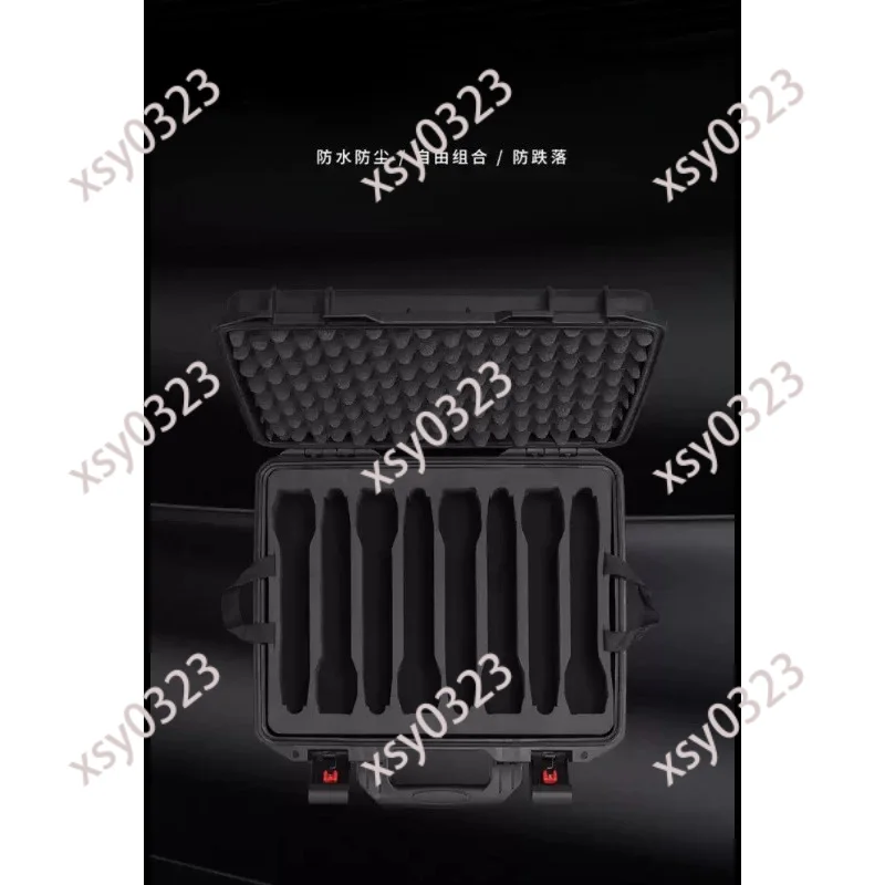 Shockproof PP Microphone Storage Case Portable Handheld Carry Box For Headset Lavalier Mic Organizer