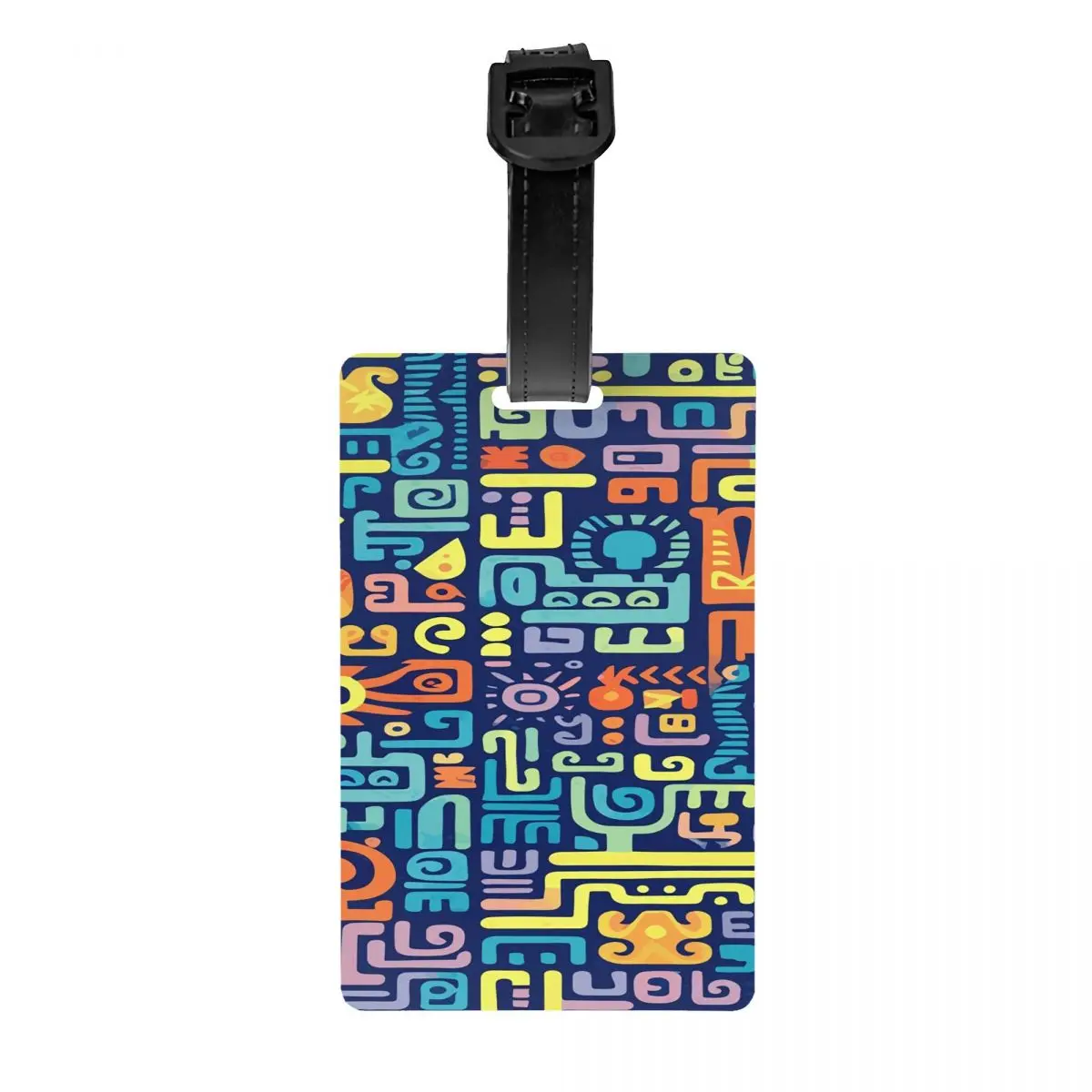 علامة الأمتعة بنمط الأزتيك لحقائب السفر، علامات الأمتعة العصرية، غطاء الخصوصية، اسم بطاقة الهوية