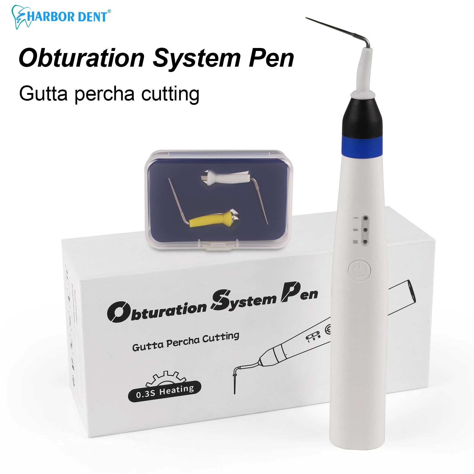 Dental Wireless Gutta Percha Obturation System Endo Heated Root Canal Melt Filling Pen + 2 Tips Dentistry Tools
