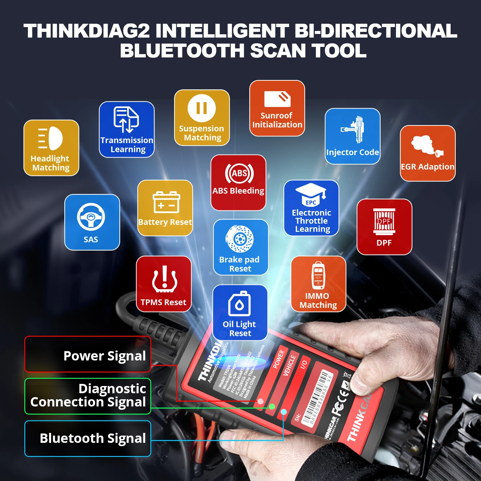 2024 Newest ThinkDiag 2 ThinkDiag2 ALL software 1 Year Free Update Auto OBD2 Scanner support CANFD Active Test ECU Coding