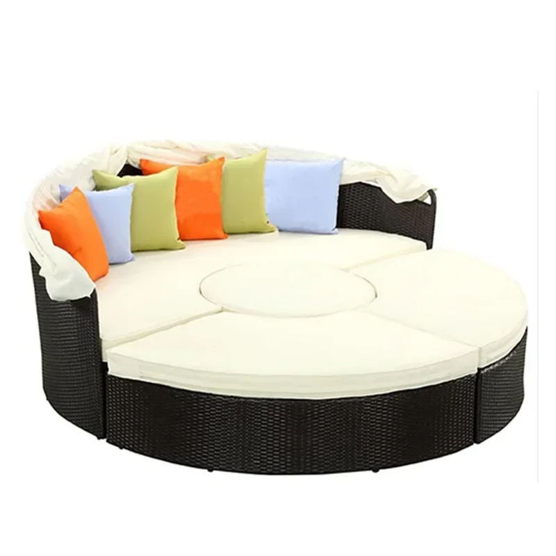 Outdoor rope braided simple single chair garden patio sofa chair